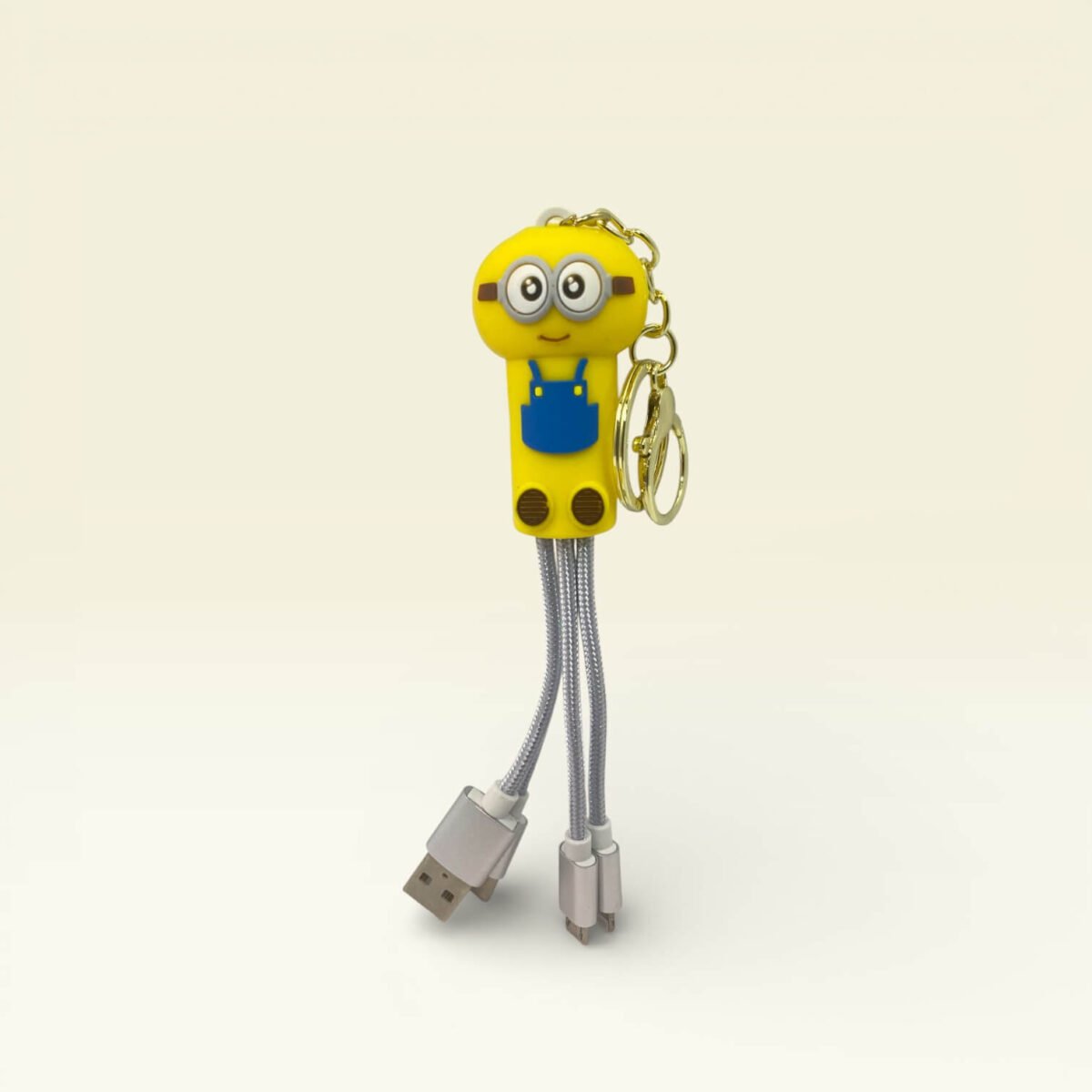 Sevimli Minyon Çoklu Şarj Kablolu Anahtarlık