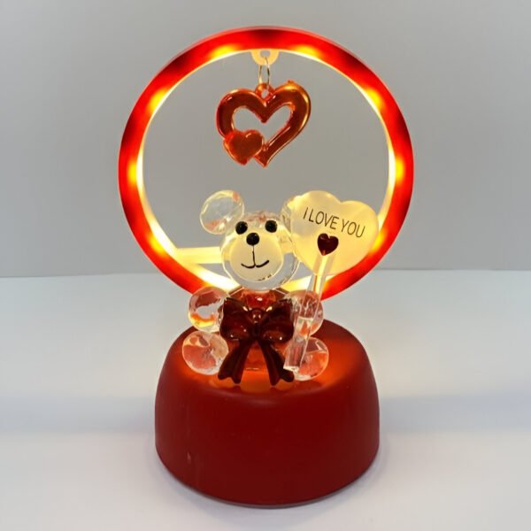 Kalp Motifli I Love You Gece Lambası kr