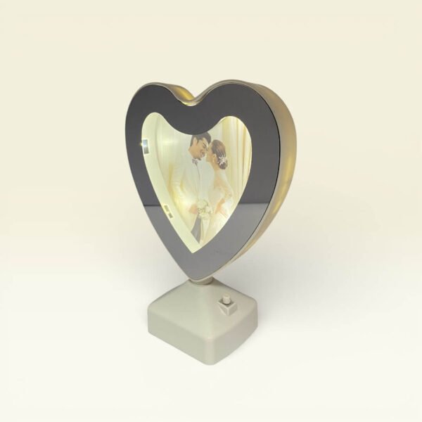 Kalp Tasarımlı LED Işıklı Sihirli Ayna