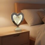 Kalp Tasarımlı LED Işıklı Sihirli Ayna