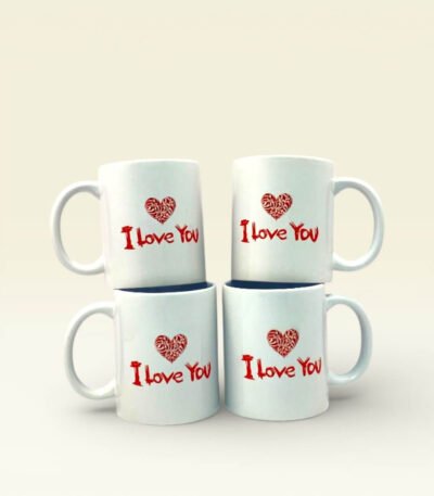 I Love You Porselen Kupa