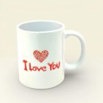 I Love You Porselen Kupa