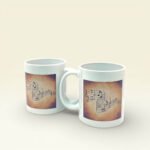 Müzik Notalı Vintage Kupa