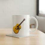 Gitar Baskılı Vintage Kupa