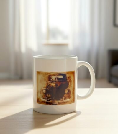 Vintage Vosvos Porselen Kupa