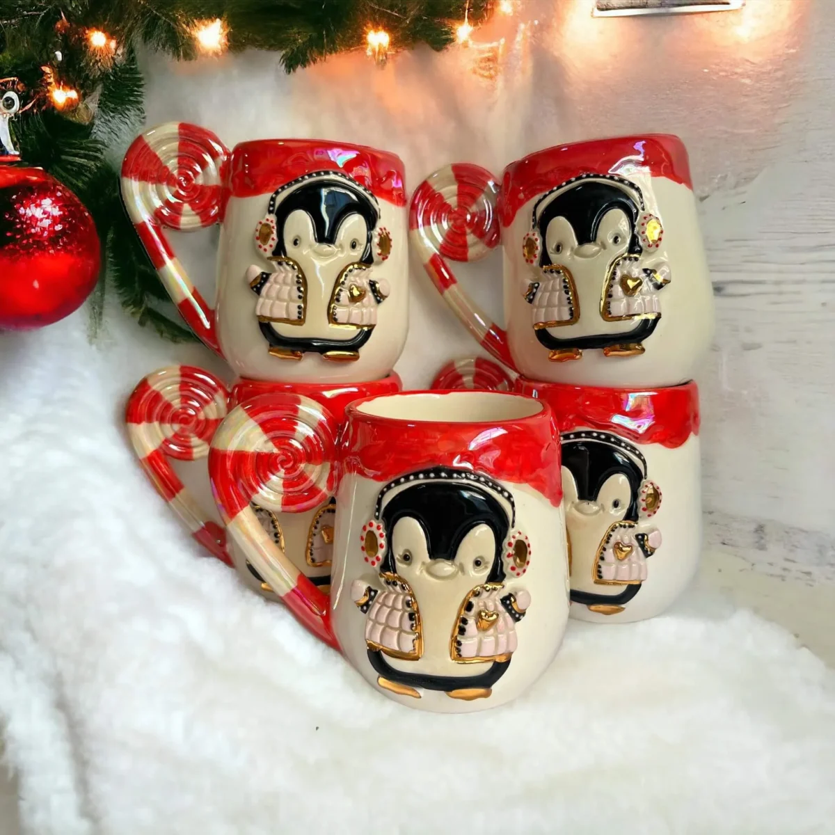 Cute Penguin Seramik Kupa - Görsel 5
