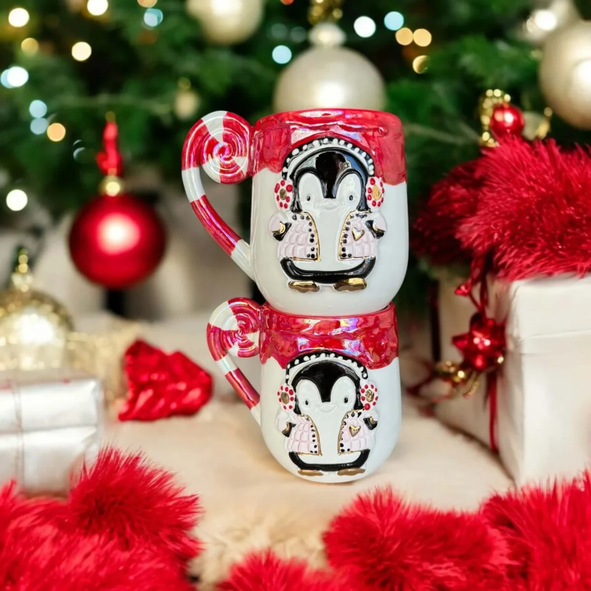 Cute Penguin Seramik Kupa - Görsel 4
