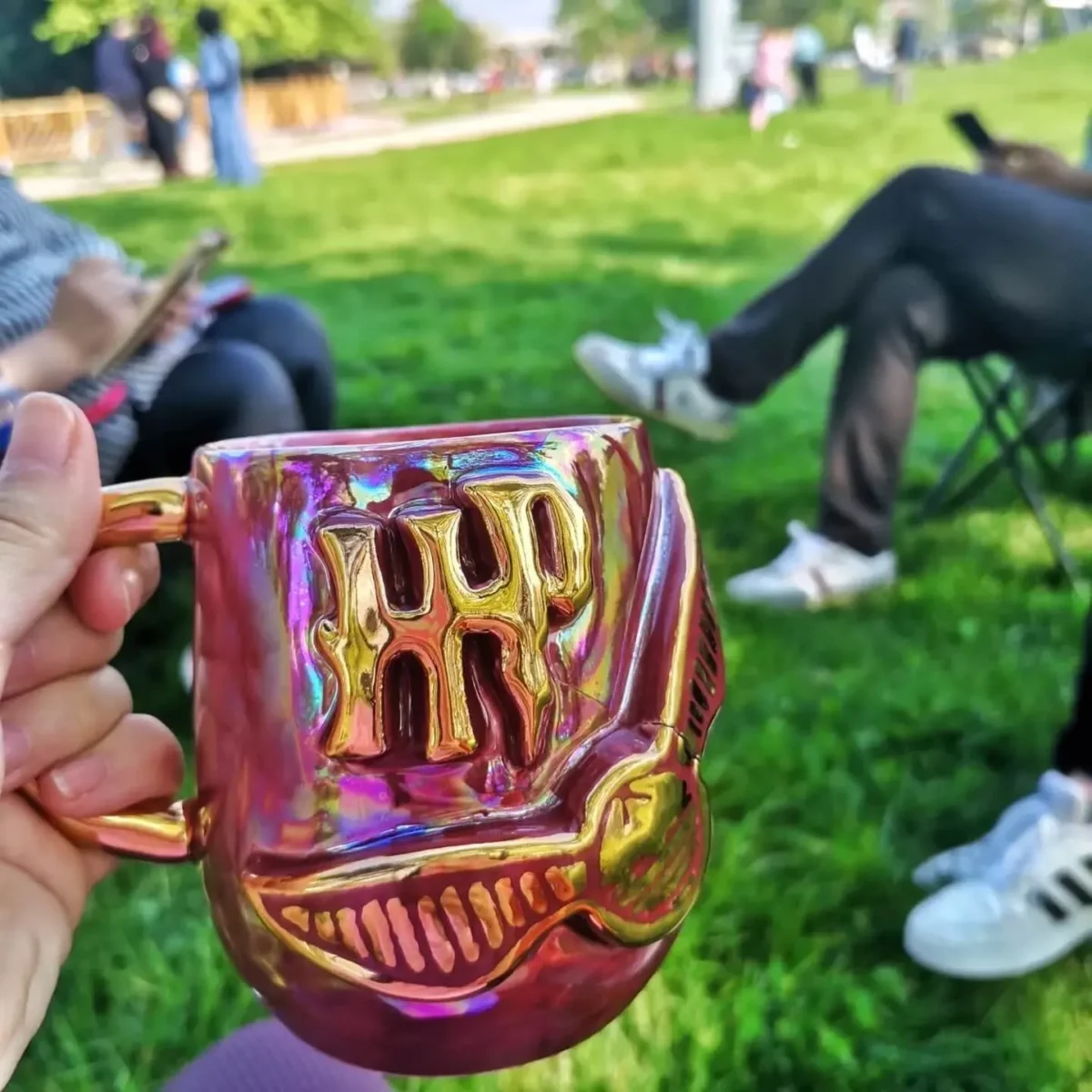 Harry Potter Snitch El Yapımı Seramik Kupa - Görsel 4