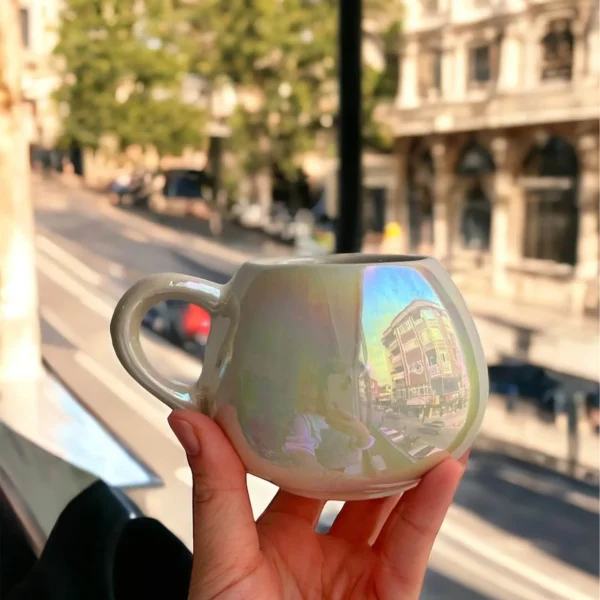 Pearl Sparkled Seramik Kupa