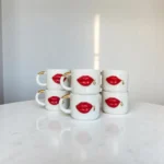 Red Lips Seramik Kupa - Görsel 3