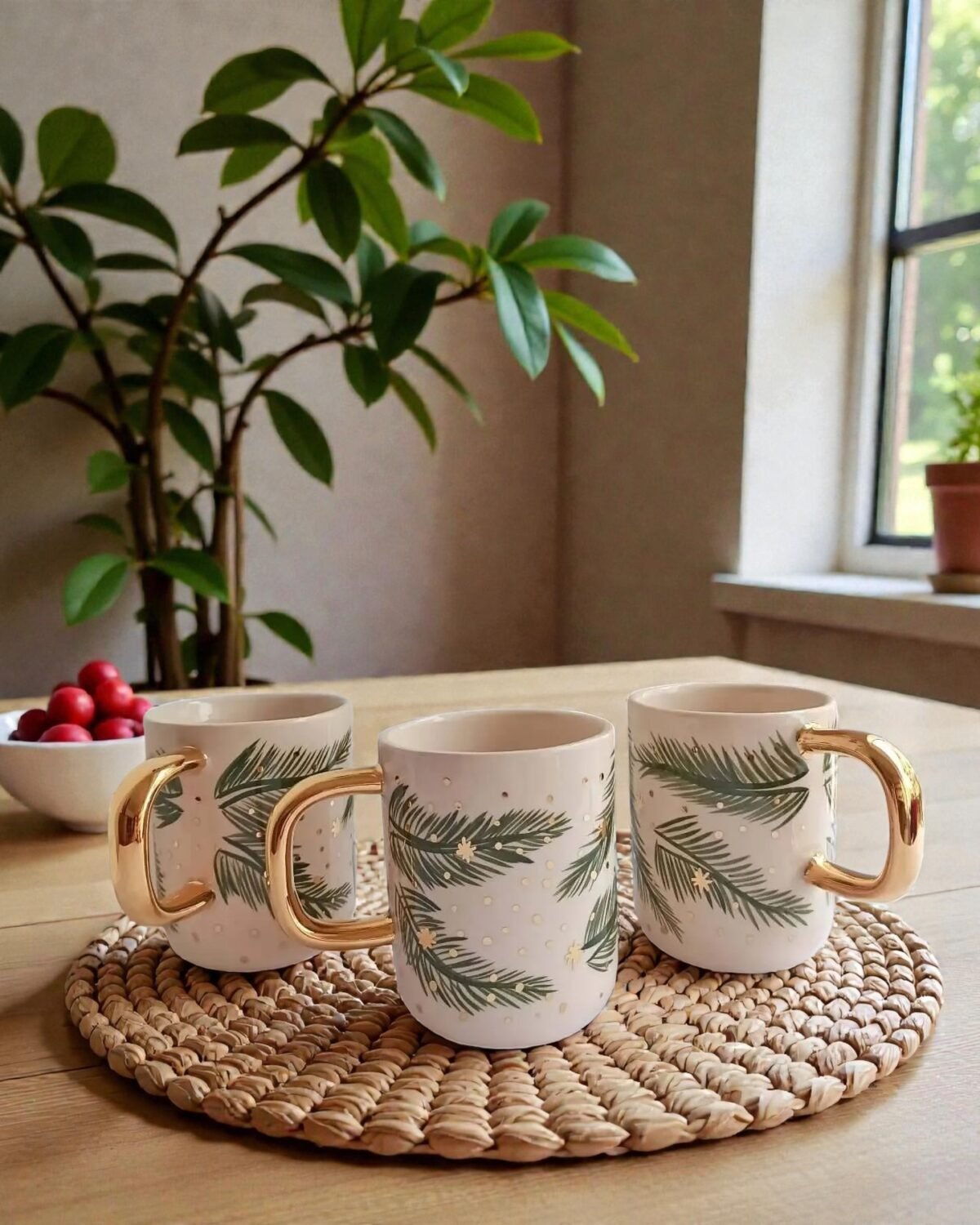 Pine Serenity Seramik Kupa - Görsel 6