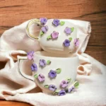 Violet Garden Seramik Kupa