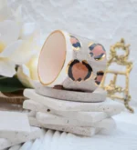 Leopar Desenli El Yapımı Kupa - Görsel 2