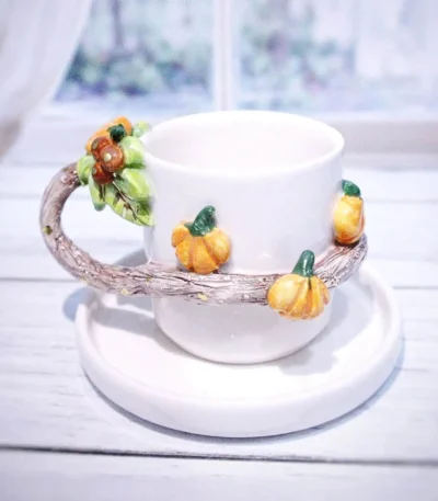 Pumpkin Patch Seramik Kupa