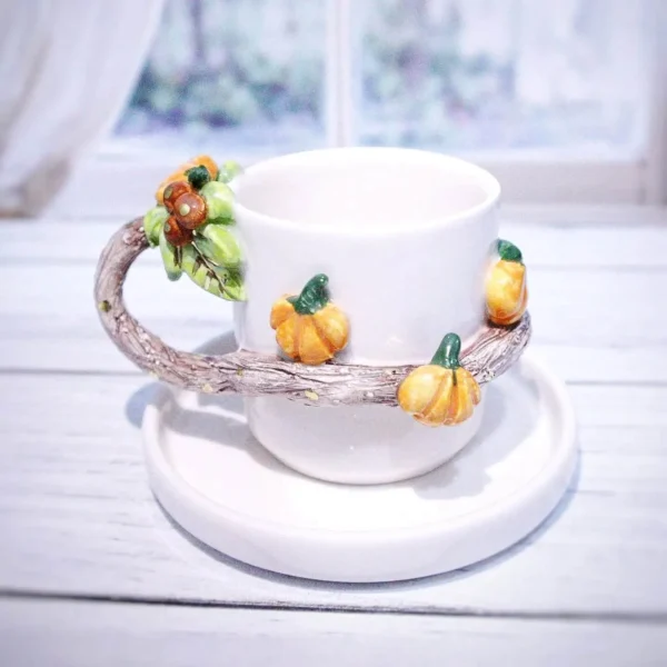 Pumpkin Patch Seramik Kupa