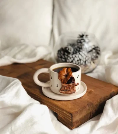 Gramophone Seramik Kupa