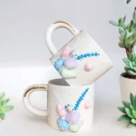 Seashells El Yapımı Seramik Kupa - Görsel 3