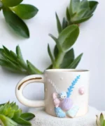 Seashells El Yapımı Seramik Kupa - Görsel 2