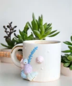 Seashells El Yapımı Seramik Kupa