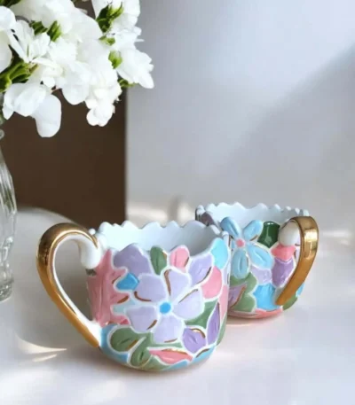 Flowers of the Sky Seramik Kupa