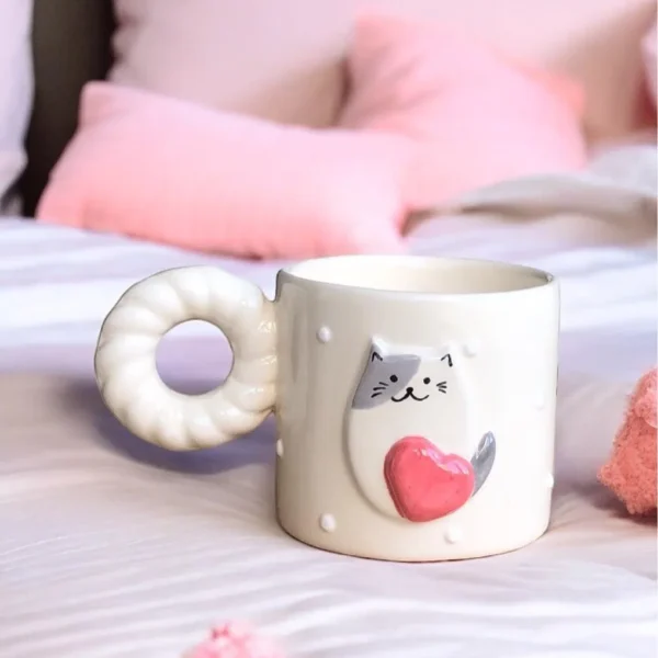 Purrfect Love Seramik Kupa