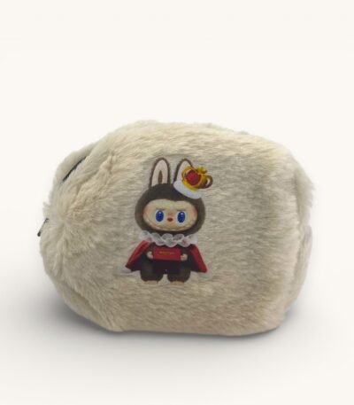 Mini Peluş Krem El Çantası