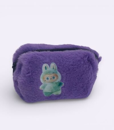 Mini Peluş Mor El Çantası