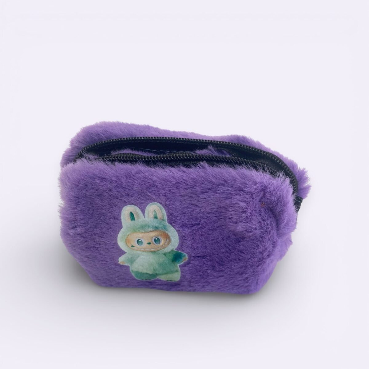 Mini Peluş Mor El Çantası