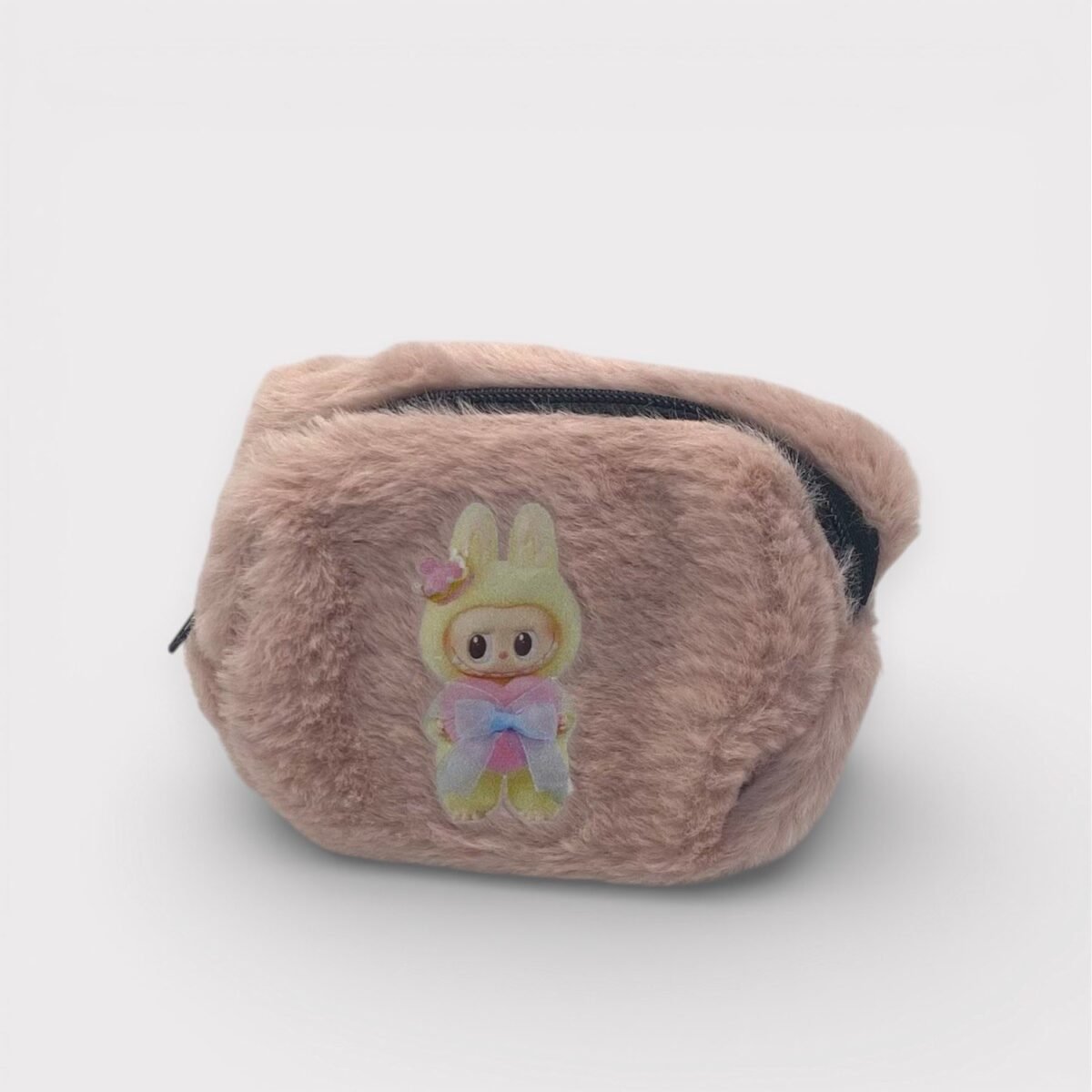 Mini Peluş Pembe El Çantası
