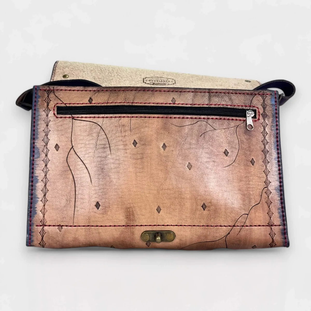 Gothic Skull Deri Çanta - Görsel 6