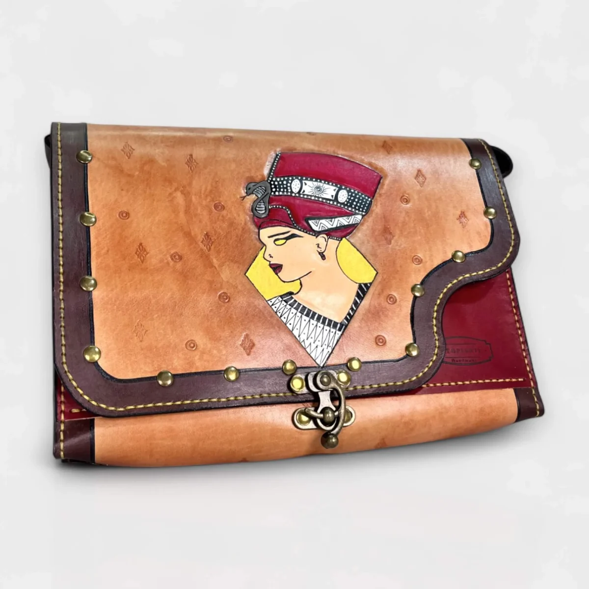 Queen of the Nile Deri Çanta - Görsel 3