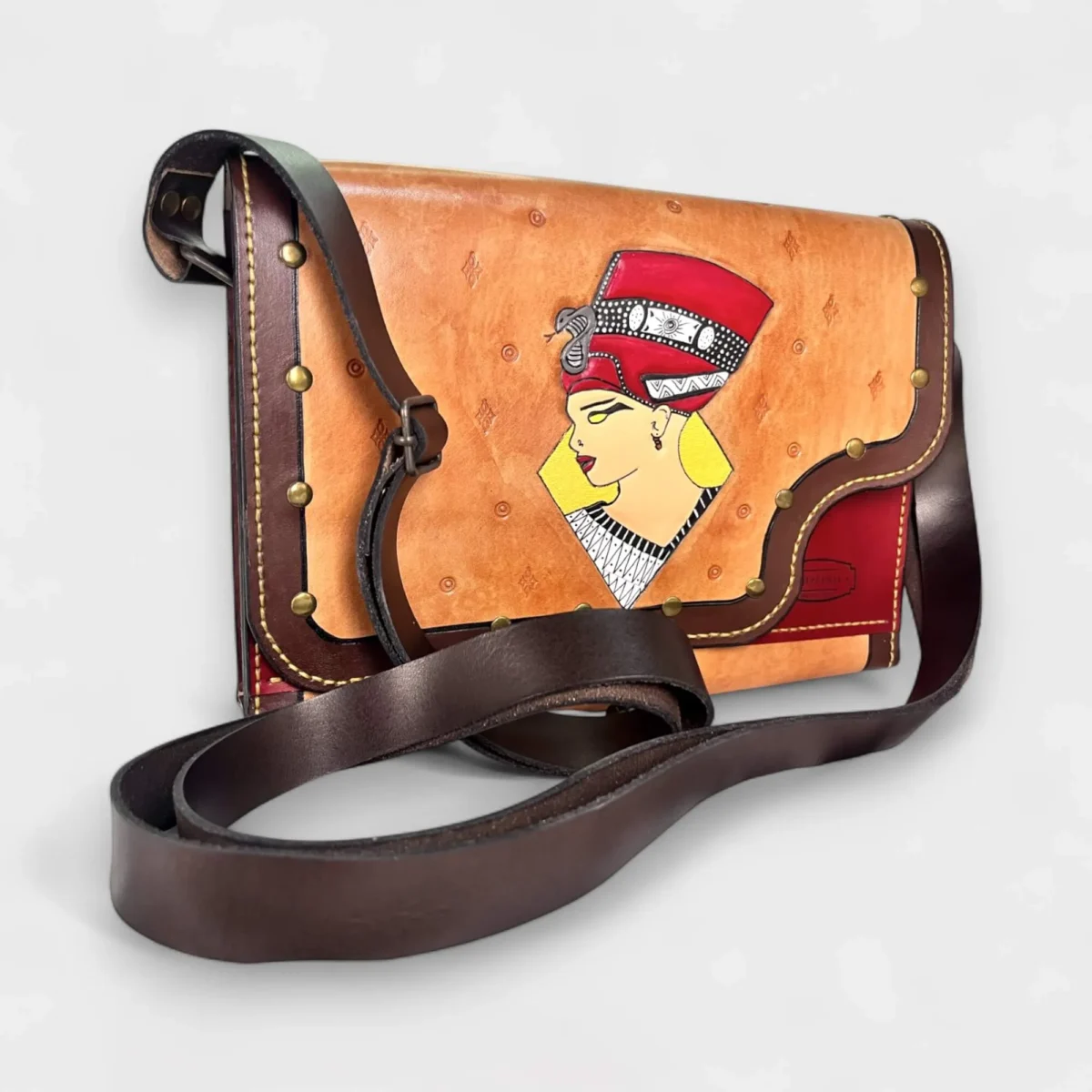 Queen of the Nile Deri Çanta - Görsel 5