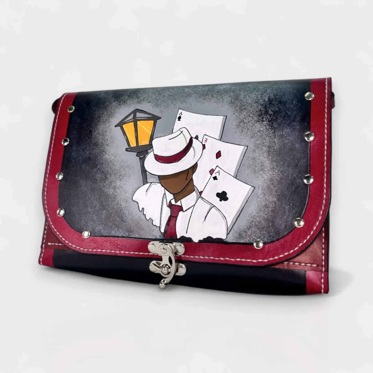 The Ace of Shadows Deri Çanta - Görsel 3