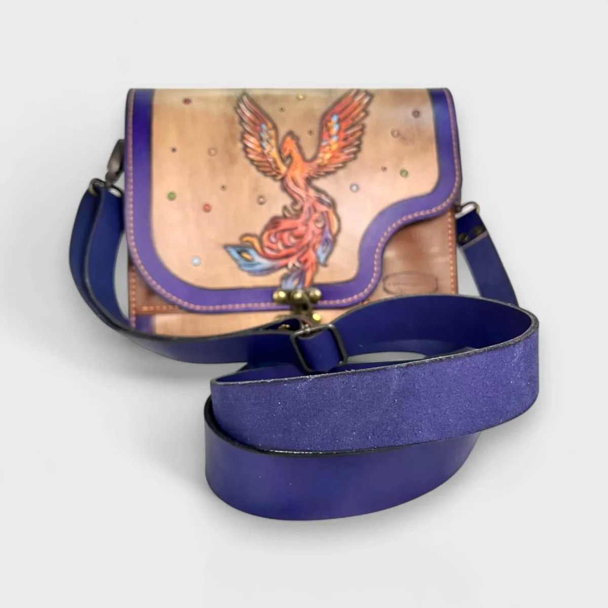 Rise of the Phoenix Deri Çanta - Görsel 4