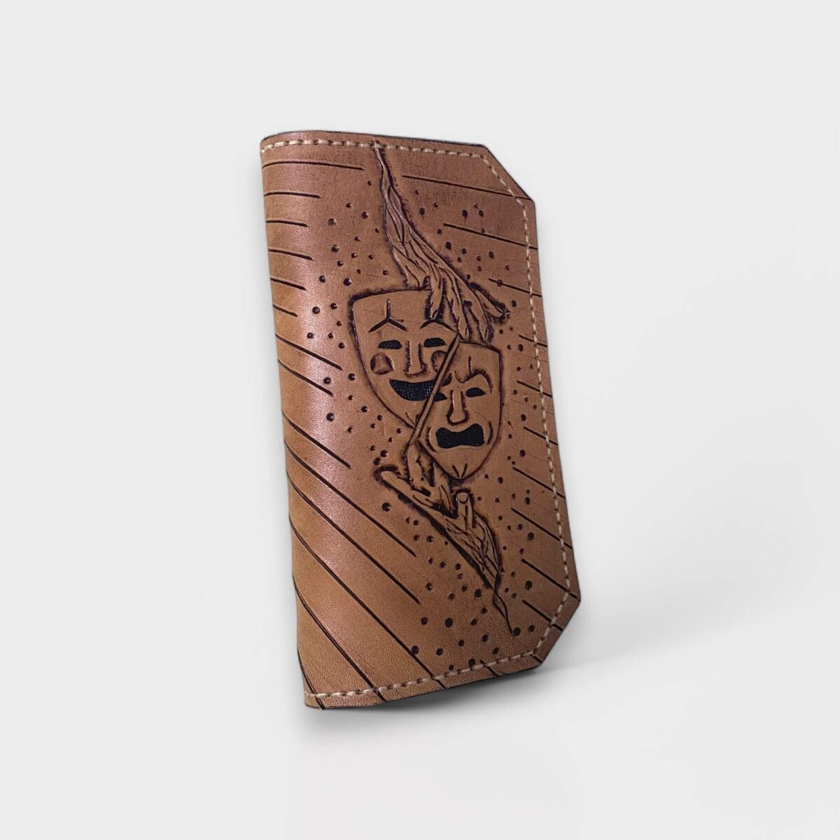 Drama Masks Deri Cüzdan