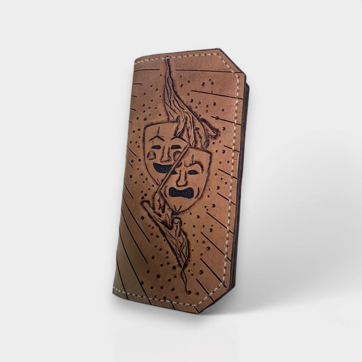 Drama Masks Deri Cüzdan