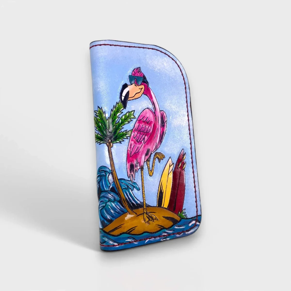 Flamingo Cove Deri Cüzdan - Görsel 2