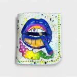 Psychedelic Vibes Deri Cüzdan