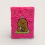 Sevimli Ayıcık Fuşya Peluş Defter