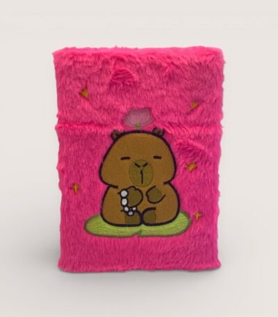 Sevimli Ayıcık Fuşya Peluş Defter