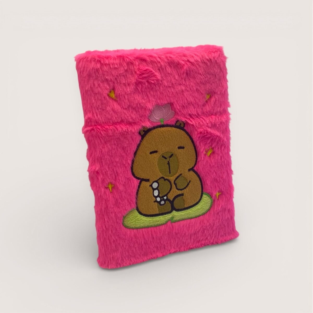 Sevimli Ayıcık Fuşya Peluş Defter