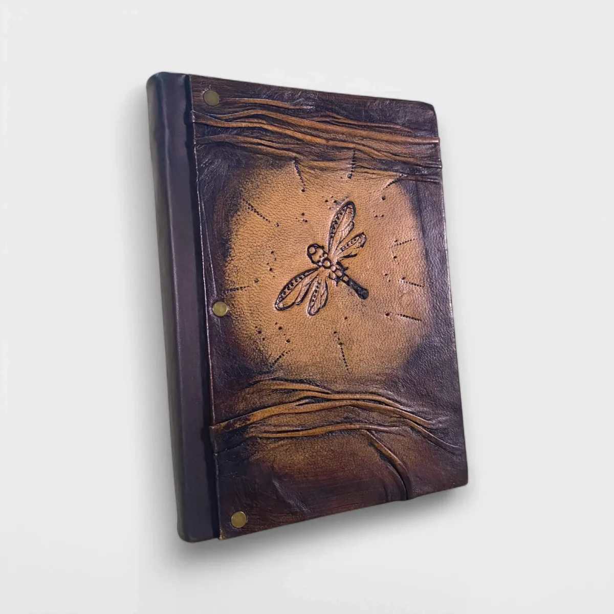 Dragonfly El Yapımı Deri Defter - Görsel 3