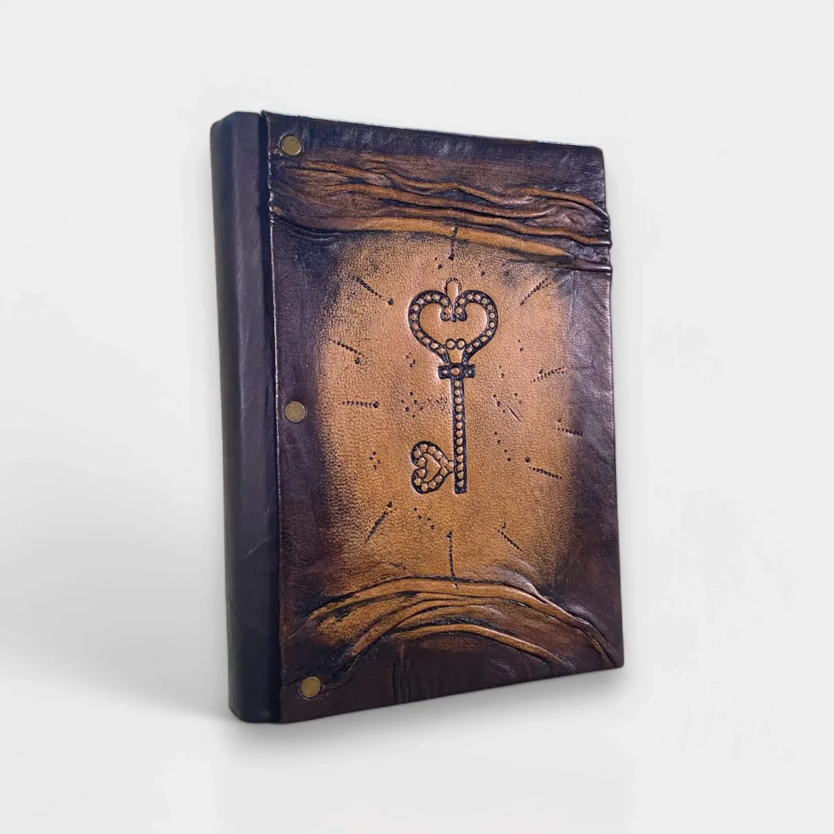 Keeper of Secrets El Yapımı Deri Defter - Görsel 3