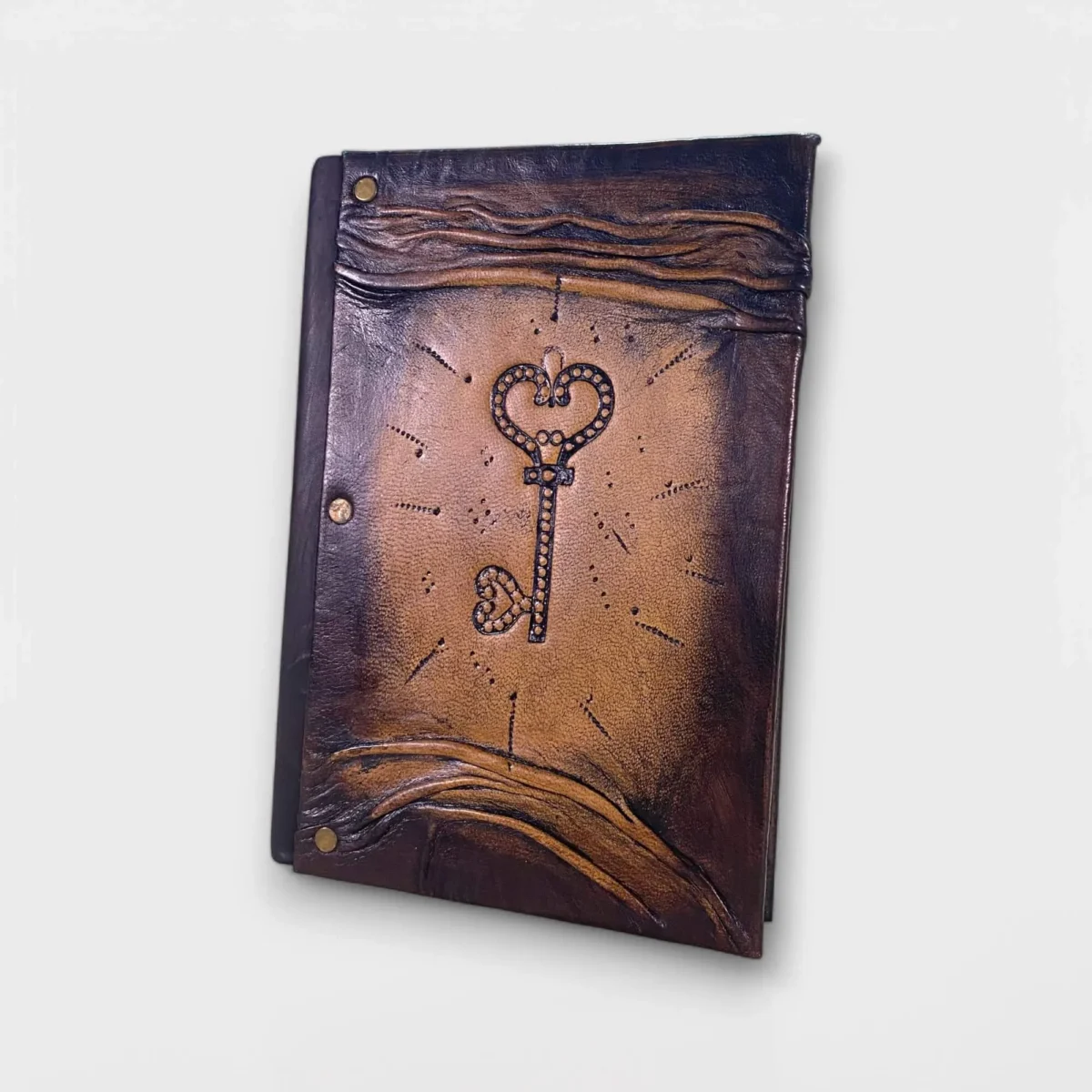 Keeper of Secrets El Yapımı Deri Defter - Görsel 4