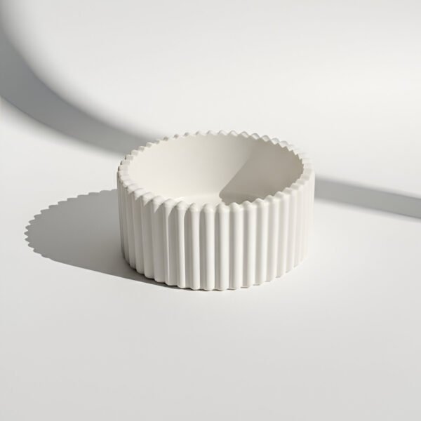 Oluklu Mini Dekoratif Kase & Mumluk