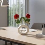 Oval Tasarım Dekoratif Vazo - Görsel 5