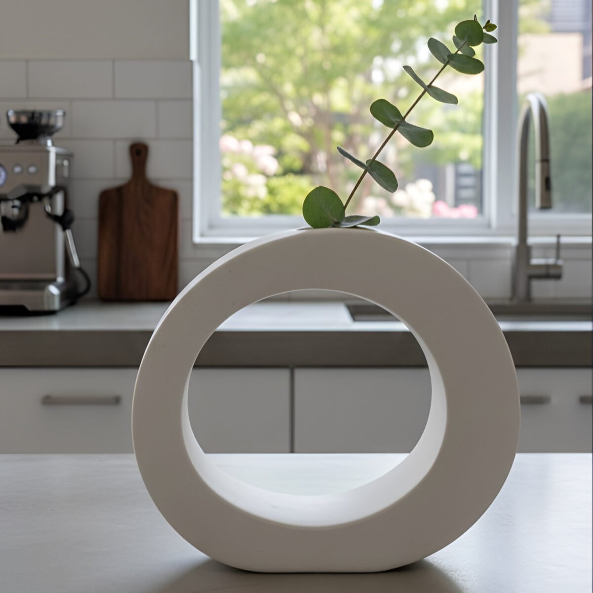 Oval Tasarım Dekoratif Vazo - Görsel 2