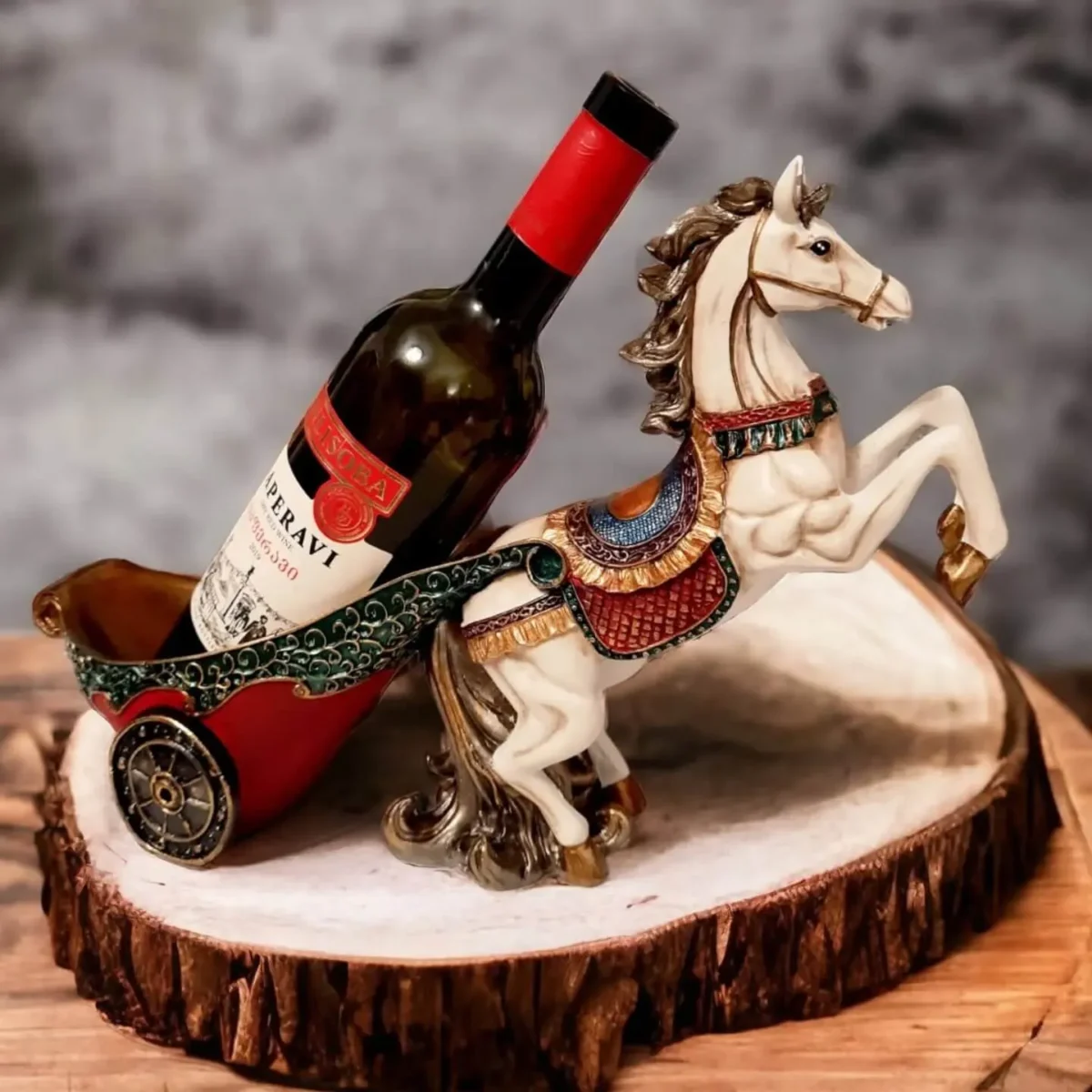 Regal Equestrian Şarap Tutucu - Görsel 2