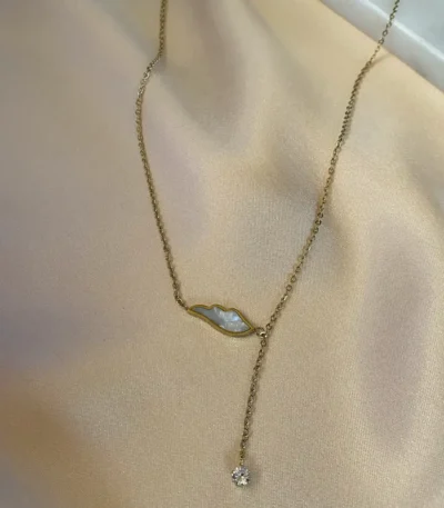 Mineli Melek Kanadı Kolye