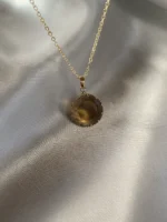 Kehribar Renkli Saydam 'Komorebi' Kolye